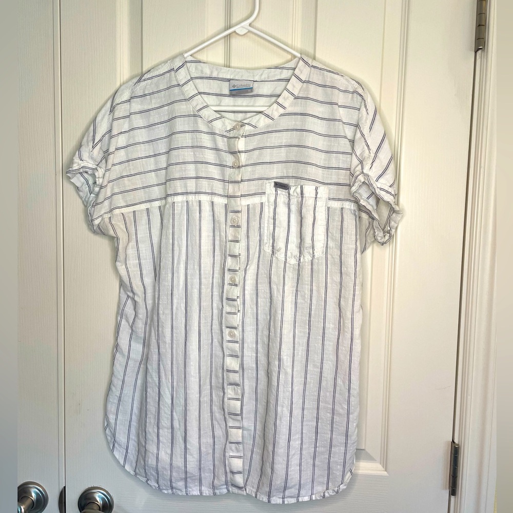 Columbia button blouse